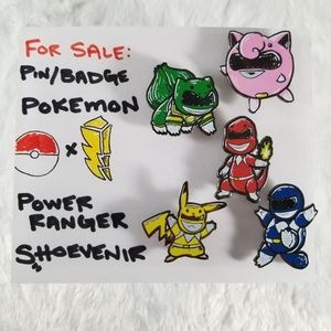 Power Ranger × Pokemon Mashup | Pin / Badge